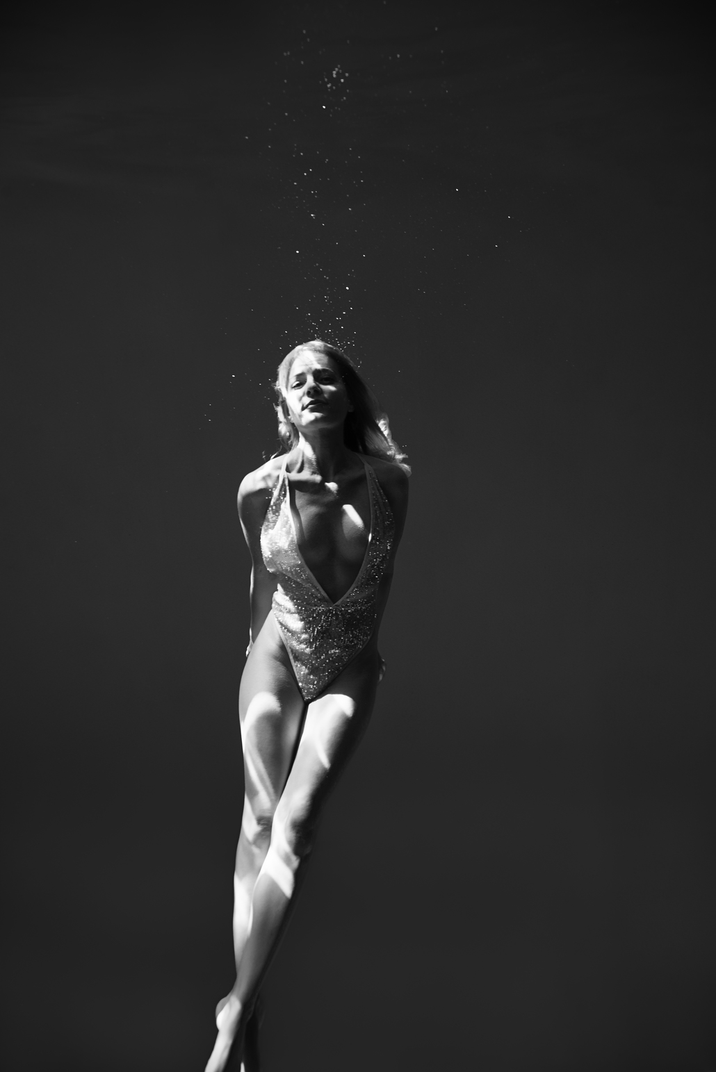  photographe professionnel dans l'eau 